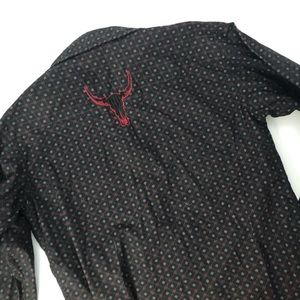 CODY JAMES Boys Long Sleeve Rodeo Shirt Snap Button Closures Size XL